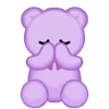 😊 Эмодзи «ˋʚ 𝑝𝑢𝑟𝑝𝑙𝑒 𝑏𝑒𝑎𝑟» для Telegram