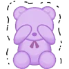 😊 Эмодзи «ˋʚ 𝑝𝑢𝑟𝑝𝑙𝑒 𝑏𝑒𝑎𝑟» для Telegram