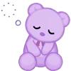 😊 Эмодзи «ˋʚ 𝑝𝑢𝑟𝑝𝑙𝑒 𝑏𝑒𝑎𝑟» для Telegram