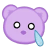 😊 Эмодзи «ˋʚ 𝑝𝑢𝑟𝑝𝑙𝑒 𝑏𝑒𝑎𝑟» для Telegram