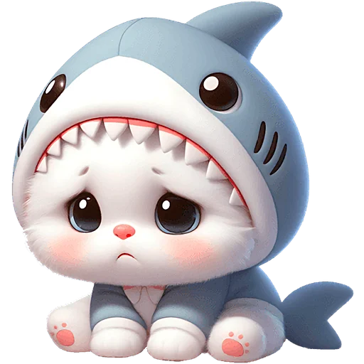 😞 Стикер «Пушистые акулы 2» для Telegram
