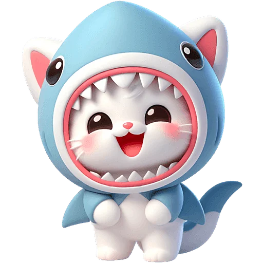 😁 Стикер «Пушистые акулы 2» для Telegram