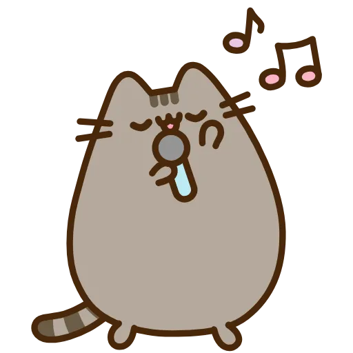🎤 Эмодзи «Pusheen The Cat» для Telegram