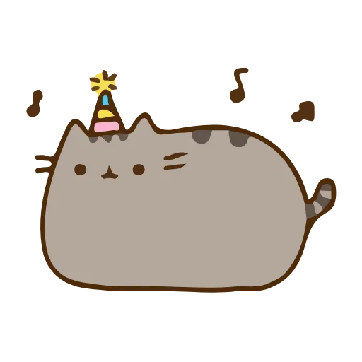 🥳 Эмодзи «Pusheen The Cat» для Telegram