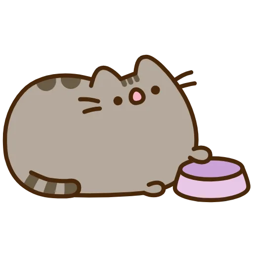 🍽 Эмодзи «Pusheen The Cat» для Telegram