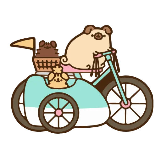 🏍 Эмодзи «Pusheen The Cat» для Telegram