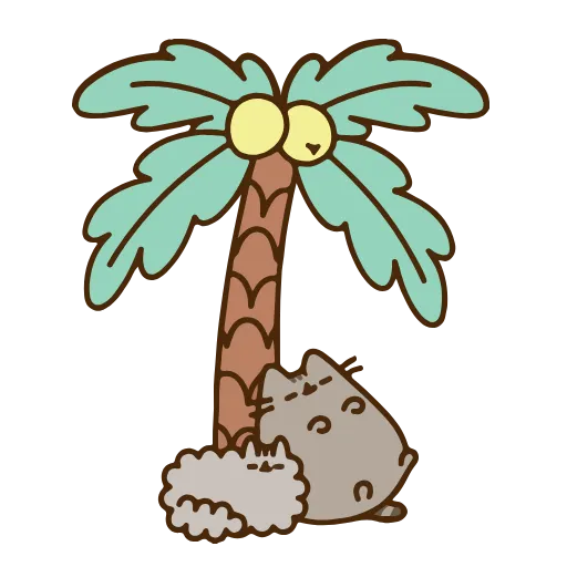 🏝 Эмодзи «Pusheen The Cat» для Telegram