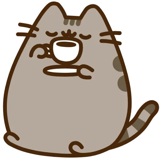 Эмодзи Pusheen The Cat для Telegram — скачать