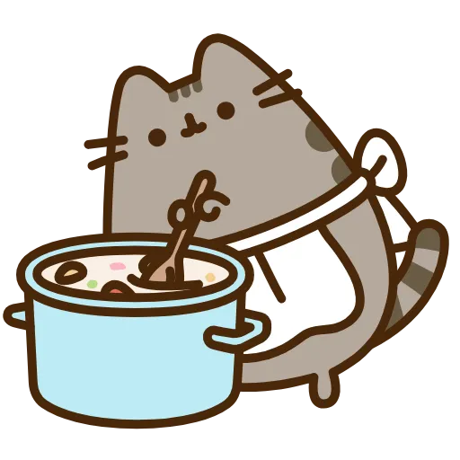 👩‍🍳 Эмодзи «Pusheen The Cat» для Telegram