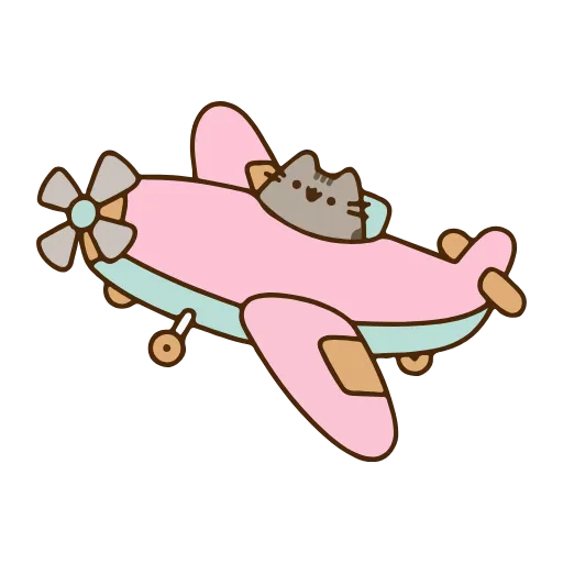 ✈ Эмодзи «Pusheen The Cat» для Telegram