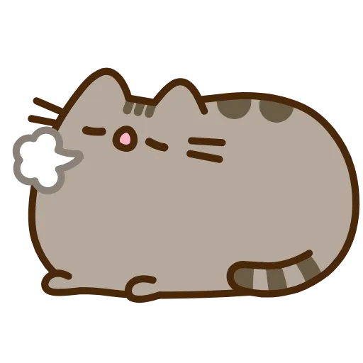😮‍💨 Эмодзи «Pusheen The Cat» для Telegram