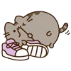 👟 Эмодзи «🍚 Pusheen Кот» для Telegram