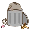 🗑️ Эмодзи «🍚 Pusheen Кот» для Telegram