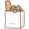 🥖 Эмодзи «🍚 Pusheen Кот» для Telegram