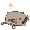 😎 Эмодзи «🍚 Pusheen Кот» для Telegram
