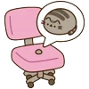 🤏 Эмодзи «🍚 Pusheen Кот» для Telegram
