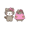 🎀 Эмодзи «🍚 Pusheen Кот» для Telegram