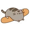 🥖 Эмодзи «🍚 Pusheen Кот» для Telegram