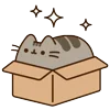 📦 Эмодзи «🍚 Pusheen Кот» для Telegram
