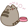 😺 Эмодзи «🍚 Pusheen Кот» для Telegram
