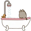 🛁 Эмодзи «🍚 Pusheen Кот» для Telegram