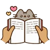 📖 Эмодзи «🍚 Pusheen Кот» для Telegram