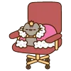 👸 Эмодзи «🍚 Pusheen Кот» для Telegram