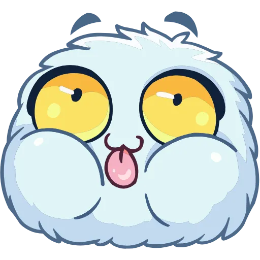 😝 Эмодзи «Пушистик» для Telegram
