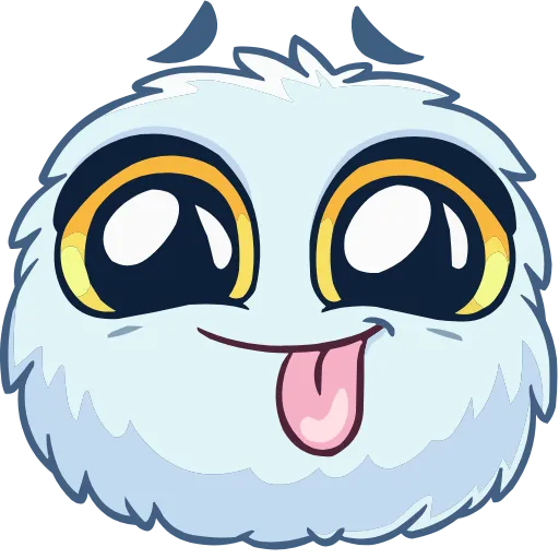 😛 Эмодзи «Пушистик» для Telegram