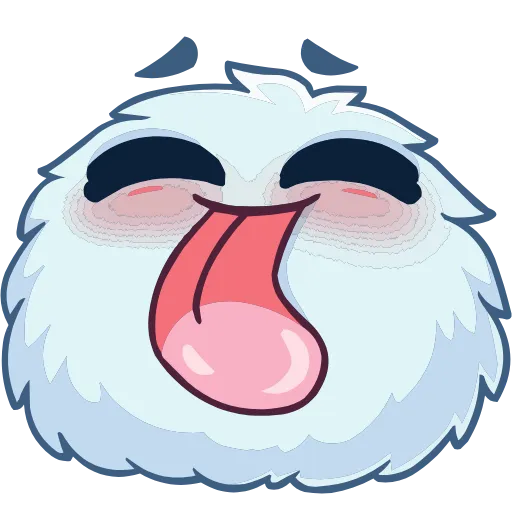 😝 Эмодзи «Пушистик» для Telegram