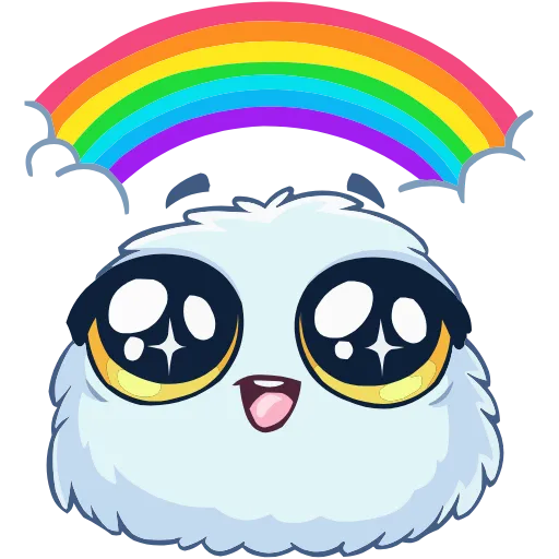 🌈 Эмодзи «Пушистик» для Telegram