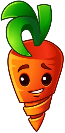 🥕 Стикер «Plants vs Zombies 2» для Telegram