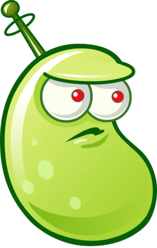 🫘 Стикер «Plants vs Zombies 2» для Telegram