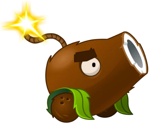 🥥 Стикер «Plants vs Zombies 2» для Telegram
