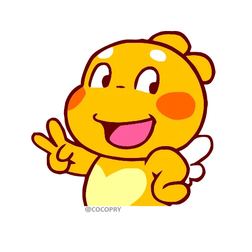 ✌ Эмодзи «Qoobee Agapi -» для Telegram