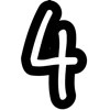 4⃣ Эмодзи «font #letters #буквы» для Telegram