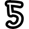 5⃣ Эмодзи «font #letters #буквы» для Telegram