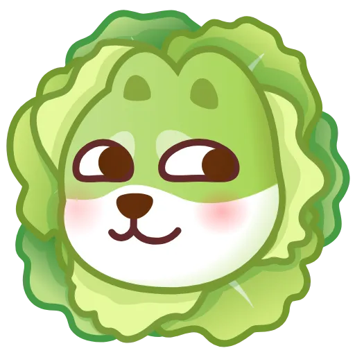 🥬 Стикер «QQ Face» для Telegram