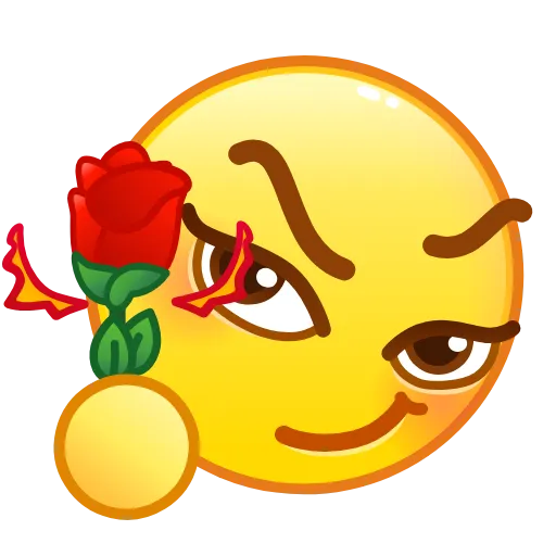 🌹 Стикер «QQ Face» для Telegram