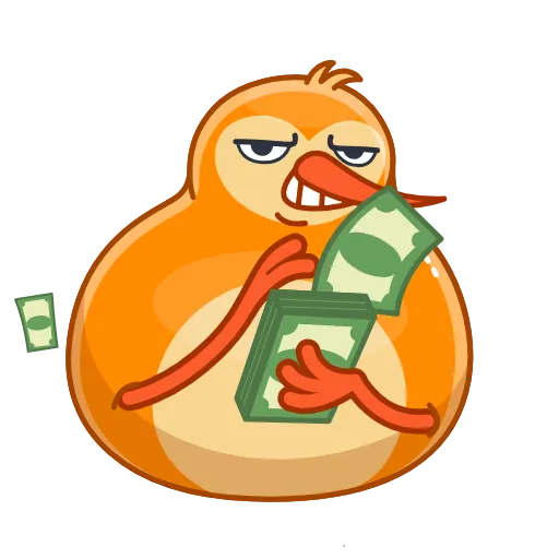🤑 Эмодзи «Qiwi Кошелёк» для Telegram