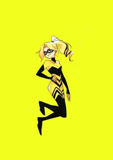 💛 Стикер «Queen Bee - Miraculous» для Telegram