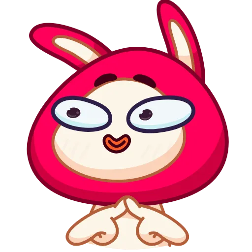 🥺 Стикер «Rabbit emoji» для Telegram