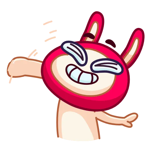 👋 Стикер «Rabbit emoji» для Telegram