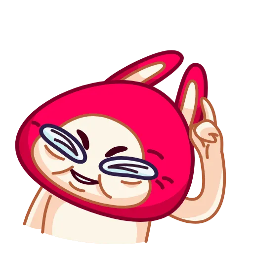 ☝️ Стикер «Rabbit emoji» для Telegram