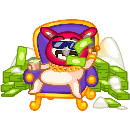 🤑 Стикер «Rabbit emoji» для Telegram