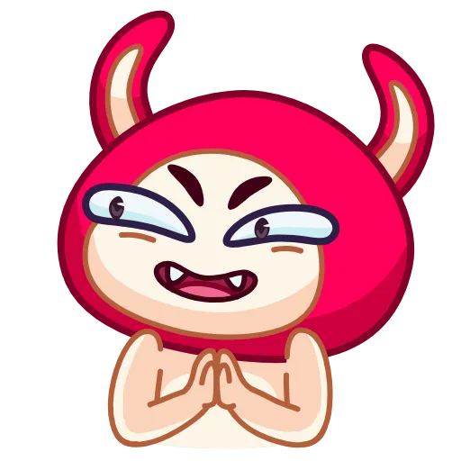 😈 Стикер «Rabbit emoji» для Telegram