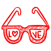 👓 Эмодзи «Red Valentine» для Telegram