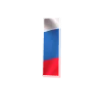 😌 Эмодзи «Россия - буквы в виде триколора» для Telegram