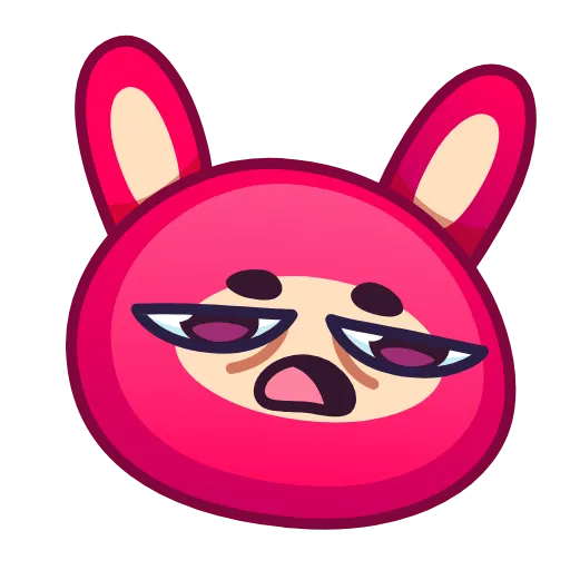 😒 Эмодзи «Rabbit Emoji» для Telegram
