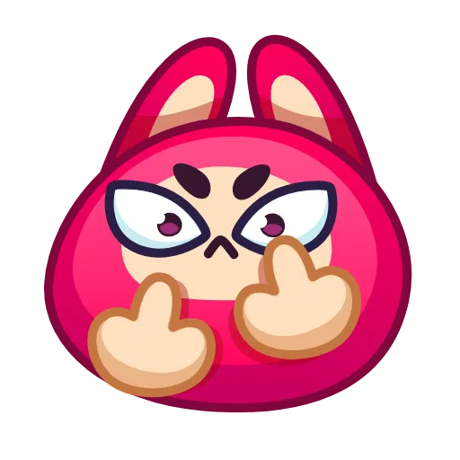 🖕 Эмодзи «Rabbit Emoji» для Telegram